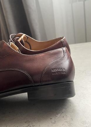 Наймовірні туфлі дербі від melvin & hamilton нові шкіра преміум8 фото