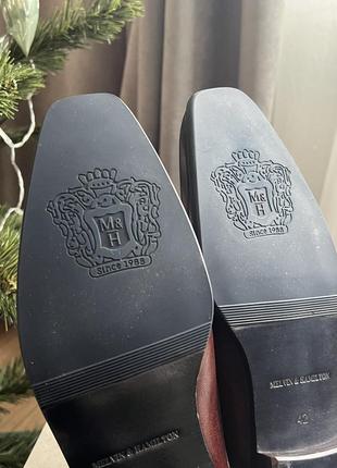 Наймовірні туфлі дербі від melvin & hamilton нові шкіра преміум7 фото