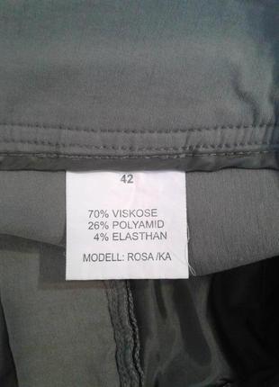 Стрейчевые брюки цвета хаки, adagio, 42 евр..4 фото