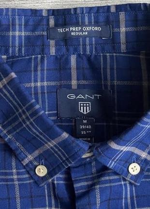 Сорочка\рубашка gant checked tech prep oxford shirt4 фото