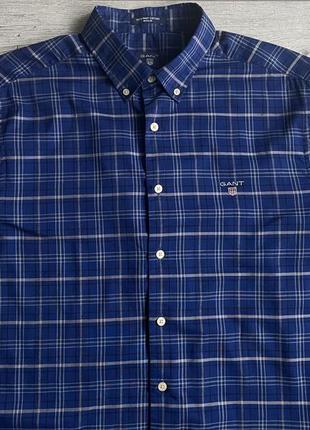 Сорочка\рубашка gant checked tech prep oxford shirt3 фото