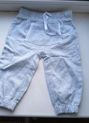 Штаны на девочку 9 мес 74 см германия