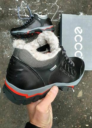 Зимові черевики ecco gore-tex winter sneakers black5 фото