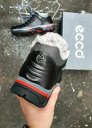 Зимові черевики ecco gore-tex winter sneakers black8 фото