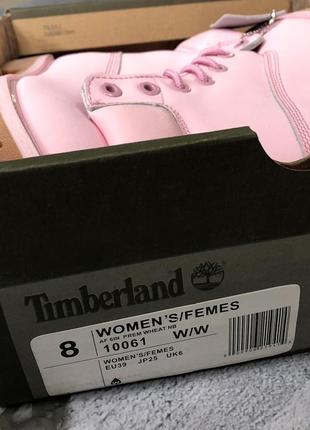 Теплые женские высокие розовые термо ботинки timberland 🆕 тимберленд6 фото