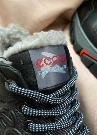 Кросівки зимові шкіряні чоловічі ecco winter sneakers
•black4 фото