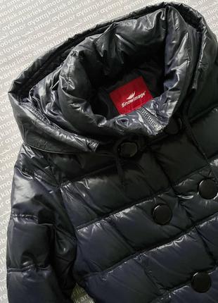 Куртка пуховик дутик стьобана з капюшоном тепла купити ціна2 фото