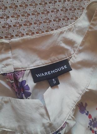 Шовкова сукня в квіти warehouse7 фото