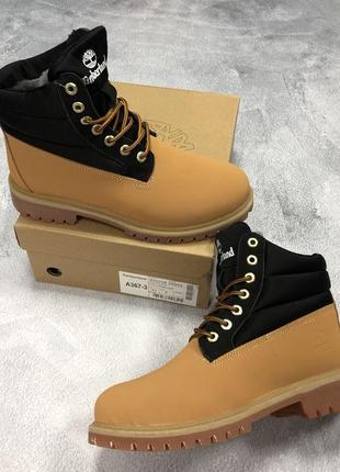 Зимние мужские  высокие   ботинки timberland с мехом 🆕 тимберленд6 фото