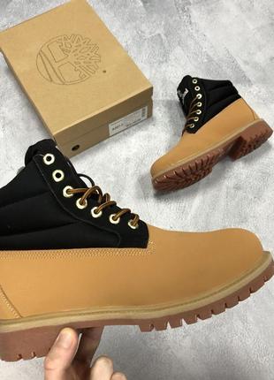 Зимние мужские  высокие   ботинки timberland с мехом 🆕 тимберленд8 фото