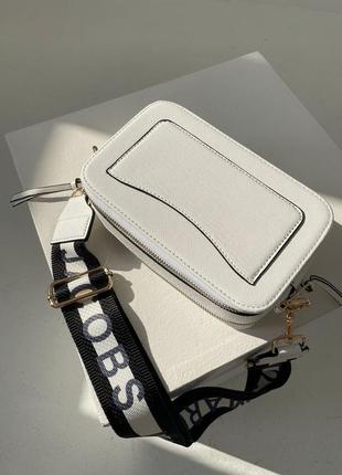 Сумка marc jacobs the snapshot white gold 3