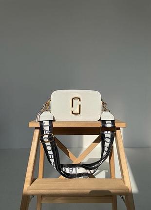 Сумка marc jacobs the snapshot white gold 8