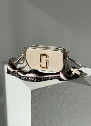 Сумка marc jacobs small camera bag beige