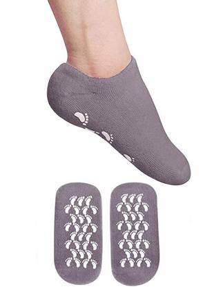Зволожуючі гелеві носочки spa gel socks gray