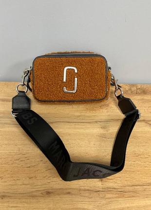Женская сумка  мишка marc jacobs teddy brown logo