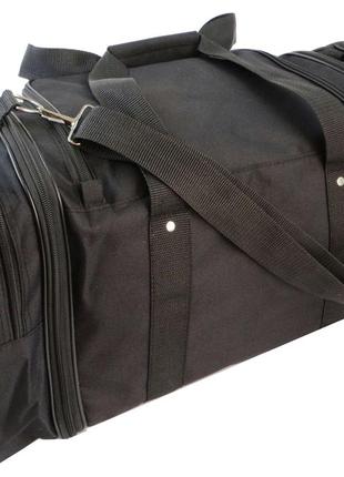 Чорна практична універсальна спортивно дорожня сумка унісекс4 фото