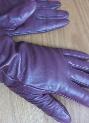 Теплі шкіряні рукавички бренд h&m розмір l склад шкіра утеплювач акріл.