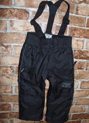 Теплый термо лыжный полукомбинезон мальчику девочке 2 года europe kids