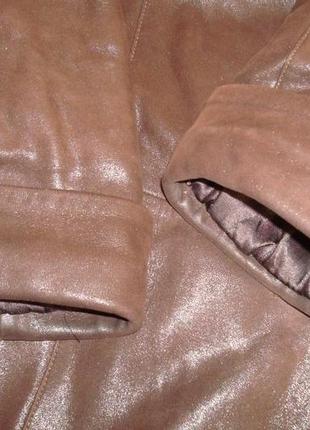 🌲🎉sibirya тепле жіноче нат. шкіра підлозі пальто нат хутро трапеція туреччина шоколад 🌲🎉8 фото