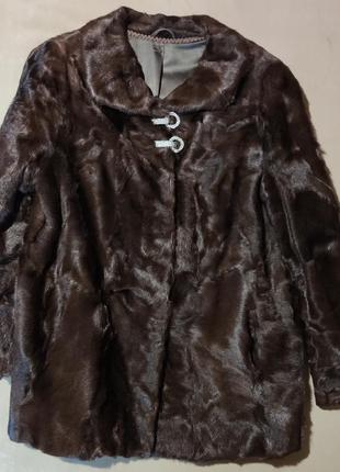 Полушубок з хутра кози