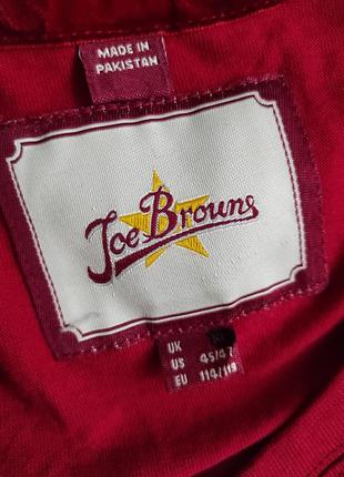 Joe browns футболка червона новорічна з оленем новий рік хлопок чоловіча катонова футболочка4 фото