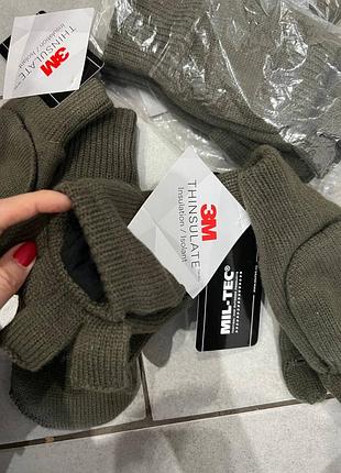 Варежки зимние mil tec оригинал флисовые