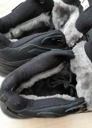 Зимние мужские высокие черные кожаные ботинки с мехом adidas climaproof 🆕3 фото
