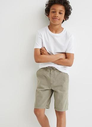 Шорты (бермуды) для мальчика, рост 146-152, цвет бежевый-хаки