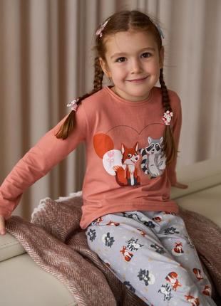 Новорічна піжама для дівчинки на вік 3-4, 5-6, 7-85 фото