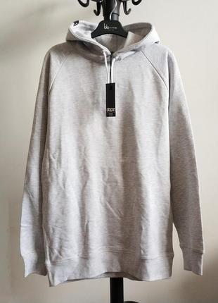 Толстовка худи унисекс dope plain hood grey швеция оригинал