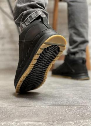 Зимові чоловічі кросівки new balance, кожаные ботинки5 фото