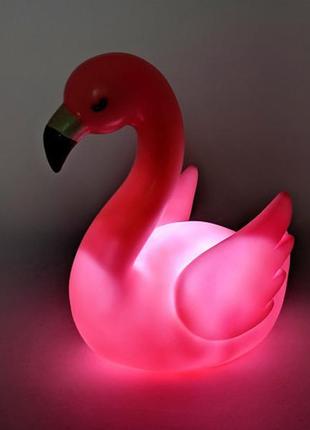 Ночник детский розовый фламинго flamingo light