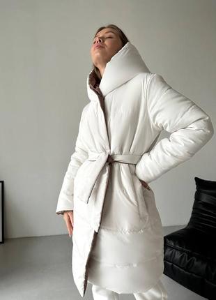 Куртка подовжена зимова двохстороння