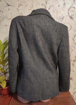Шикарний вовняний жакет пиджак 50 розмір3 фото