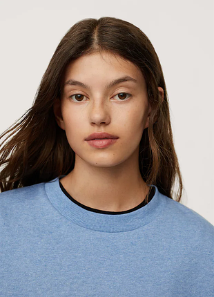 Світшот, кофта, синій, блакитний, манго, mango 3