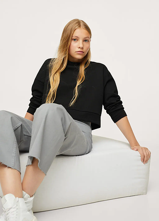 Світшот, кофта, чорний, чорна, манго, mango