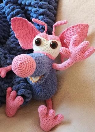Ратик мини, мышонок ратик, вязаная игрушка, подарок ребенку на новый год