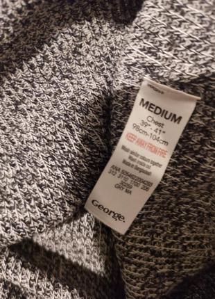 Мужской свитер / лонгслив / george / свитшот / мужская кофта / серый свитер / чоловічий светр / світшот /5 фото