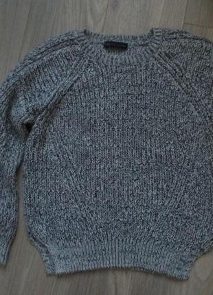 Теплый свитер крупной вязки размер 12-14