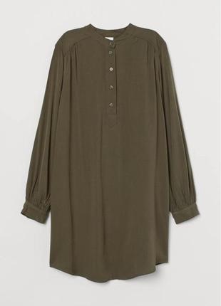 Трендова стильна сукня плаття сорочка з обємними рукавами буфами від бренду h&m3 фото