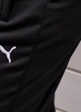 🏀 штани puma чорні на флісі батал6 фото