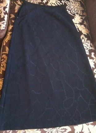 Спідниця максіщільний шовк на підкладці р.46 чорна