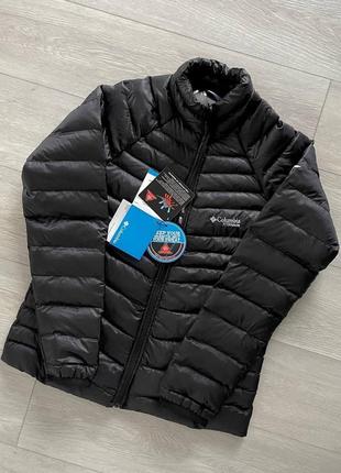 Куртка зимова columbia темно-синя4 фото