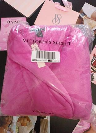 New! довгий плюшевий халатик р.м,л victoria's secret виктория сикрет вікторія сікрет оригінал6 фото