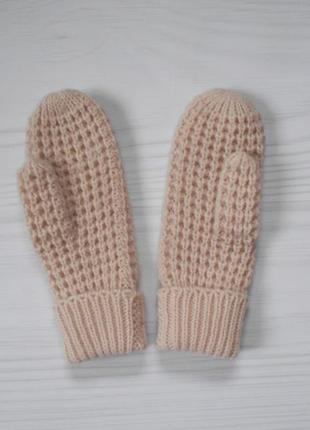Теплі в'язані рукавиці 🌺