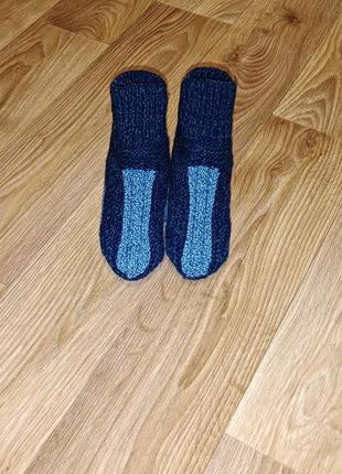 Теплі в'язані тапочки