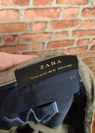 Классические штаны зауженные zara man7 фото