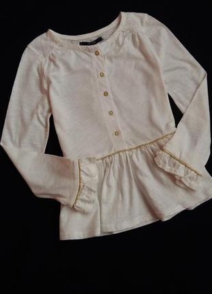 Туніка/блуза з баскою kiabi (франція) на 3-4 рочки (розмір 98-107)