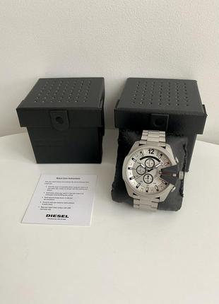 Diesel mega chief chronograph watch dz4501 чоловічий брендовий наручний годинник хронограф дізель оригінал на подарунок чоловіку подарунок хлопцю3 фото