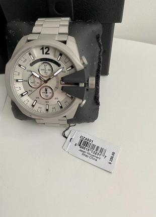 Diesel mega chief chronograph watch dz4501 чоловічий брендовий наручний годинник хронограф дізель оригінал на подарунок чоловіку подарунок хлопцю6 фото